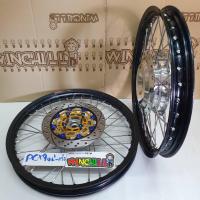 ราคา YOSHI ชุดล้อ PCX ปี2015 2017 ล้อโลสีดำ ดุมกลึงเงา ซี่ลวด จาน ขอบล้อ17 (769078329)