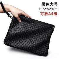 ราคา Padieoe แฟชั่นใหม่ผู้ชายกระเป๋าคลัตช์กระเป๋าถือธุรกิจผู้ชายกระเป๋าหนังแพะผู้ชายกระเป๋าสตางค์ความจุสูง Zipper กระเป๋าสตางค์สีดำ 9 นิ้ว INTL (14784295423)