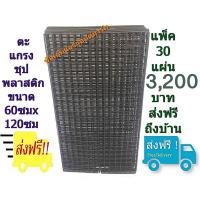ราคา ตะแกรง DIY ตะแกรงลวดชุบพลาสติก ขนาด 60x120 cm สีดำ แพ็ค 30 แผ่น ราคา 3200 บาท ส่งฟรี (947660846)