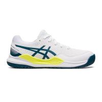 ราคา Asics รองเท้าเทนนิสเด็ก Gel Resolution 9 GS White Restful Teal 1044A067 102 (22698111200)