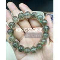 ราคา กำไลหิน ทัวร์มาลีนไหมเขียว พรีเมี่ยม ขนาด 81012 มิล สร้อยข้อมือหินแท้ Green Rutilated Quartz Grade Premium สโตนคิง stoneking (22451830340)