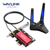 ราคา Wavlink 2023 New AX5400M WiFi 6E PCIe Network Card Tri Band AX210 Wireless Adapter with Bluetooth 5 3 MU MIMO WPA3 OFDMA Low Profile Bracket Heat Sink for Windows 10 11 PC (24718188650)