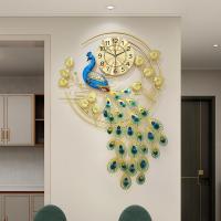 ราคา มาใหม่ นาฬิกาติดผนัง นาฬิกาตกแต่งบ้าน นาฬิกาแขวนตกแต่งผนังพื้นหลัง นาฬิกาแขวนผนังวินเทจ นาฬิกานกยูง ขยายขนาด 65 93CM (20181742463)