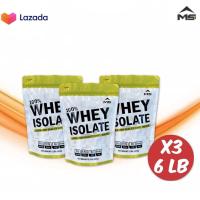 ราคา MS เวย์โปรตีน ไอโซเลท WHEY PROTEIN ISOLATE USA 100 แพ็ก3 ขนาด6LBS ลดไขมัน เพิ่มกล้ามเนื้อ ลดหิว คุมน้ำหนัก ธรรมชาติ ไร้สารเติมแต่ง ไม่ใช่soyถั่วเหลือง (1143610131)
