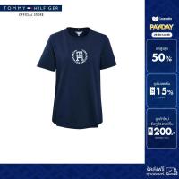 ราคา Tommy Hilfiger เสื้อยืด ผู้หญิง รุ่น XW0XW03774 DW5 สีน้ำเงิน (24623795272)