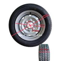 ราคา ยางพร้อมกระทะ 4รู110 135 70 12 ทนแรงดันสูง ยางพร้อมกระทะ 4รู110 ขอบ 12 ขนาด 135 70R12 ยางผ่าน QC ราคาต่อเส้น (24297844258)