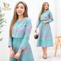 ราคา ชุดร้านญาณิศชา ผ้าไทย ชุดเซ็ท รุ่นวนิดา ผ้าทอลาย ชุดออกงาน ไปวัด ทำบุญ ชุดงานเลี้ยง เขียว New (23162449640)