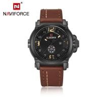 ราคา Naviforce นาฬิกาข้อมือผู้ชาย สปอร์ตแฟชั่น NF9099 หน้าปัดกลม สายหนัง กันน้ำ ระบบอนาล็อก (21510838223)