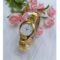 ราคา นาฬิกา Casio รุ่น LTP 1170N 7A นาฬิกาผู้หญิง สายแสตนเลสสีทอง หน้าปัดขาว สินค้าขายดี ของแท้ 100 ประกันศูนย์ CMG 1 ปีเต็ม (106741409)