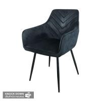 ราคา MOOVE เก้าอี้กำมะหยี่ CY 931A 50 ดำ (24538502366)