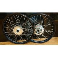 ราคา ชุดล้อดำขอบเรียบ 1 40x2 ดุมกระจก ใส่ SonicTena Nova Disc หลัง (20934919077)