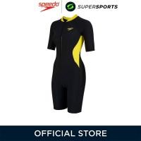 ราคา SPEEDO Zip Front Short Sleeve Kneesuit ชุดว่ายน้ำผู้หญิง (24844264861)
