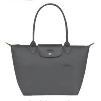 ราคา ฝรั่งเศส หลงเซียง ด้ามยาว longchamp กระเป๋าหญิงฤดูใบไม้ผลิและฤดูร้อนใหม่กระเป๋าเกี๊ยวปักขนาดกลางกระเป๋าโท้ทของแท้กระเป๋ าสะพายใบใหญ่2605 1899 (24965642639)