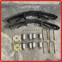 ราคา ชุดแหนบใส่สามล้อ แหนบสามล้อมอไซค์ ชุดแหนบ ชุดแหนบพร้อมยางรองครบชุดใส่รถสามล้อ พร้อมหูหิ้ว ยางกันกระแทก (23233261962)