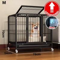 ราคา ประกัน2ปี กรงสุนัข ขนาดใหญ่ สำหรับน้องหมาทุกขนาด ทรงเหลี่ยม ทนทาน กรงน้องหมา ไซส์XL รับน้ำหนัก Dog Cage 200KG (23902371108)