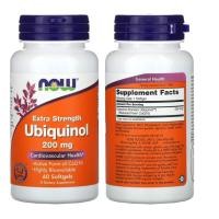 ราคา พร้อมส่ง NOW Foods Ubiquinol 50 mg 100 mg 200 mg CoQ10 โคคิวเทน (21748068853)