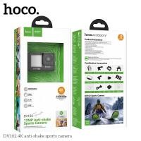 ราคา HOCO DV102 กล้องแอคชั่น 4K 30fps 20MP หน้าจอคู่ กันสั่น 6 แกน กันน้ำลึก 30 เมตร Action Camera (24905422052)