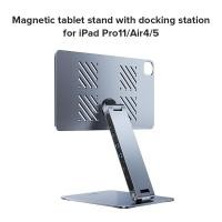 ราคา LLANO Magnet Stand Adjustable Tablet Holder with USB HDMI Interface Connection Type C PD Charging Port Audio Jack for iPad Pro 12 9 11 Air4 5 (20038775455)