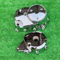 ราคา ฝาครัชเวฟ125เดิม ฝาจานไฟรุ่น R S I ไฟเลี้ยวบ่งลม แท้ ชุบโครเมี่ยม ราคาต่อ2ชิ้น 1คู่ซ้ายขวา ฝาครอบแคร้งเวฟ125 ฝาครอบเครื่องเวฟ125 (13254956680)