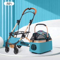 ราคา คุณภาพสูง รถเข็นสัตว์เลี้ยง วัสดุเหล็กกล้าคาร์บอน แข็ง ล้อดูดซับแรงกระแทก พื้นที่ขนาดใหญ่ รถเข็น สุนัข 40 kg รถเข็นแมว รถเข็นสุนัข รถเข็นสุนัขคันใหญ่ รถเข็นแมว 2 ชั้น (23137587847)