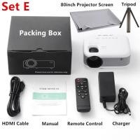 ราคา โปรเจคเตอร์ เครื่องฉาย ประเภทหน้าจอ LCD รองรับ ลำโพงในตัว โปรเจคเตอร์ mini โปรเจคเตอร์มินิ โปรเจคเตอร์ 1080P wifi mini projector เครื่องฉายโปรเจคเตอร์ HD รองรับการ มิน 4K Android IOS โทรศัพท์มือถือหน 