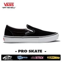 ราคา VANS SKATE รองเท้า Slip On Black White Pro Skate VN0A5FCAY28 (24620215612)