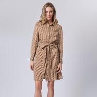 ราคา ESPADA เดรสเชิ้ต ผู้หญิง สีน้ำตาล Shirt Dress 05026 (23763558002)