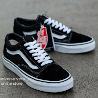 ราคา Vans Old Skool Black Color รองเท้าผ้าใบแวนส์สีดำสุดคลาสสิค ลดราคากระหน่ำ สั่งเลย ส่งฟรี (1660252485)