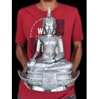 ราคา พระพุทธรูป ศิลปะสุโขทัยทรงเรือเศรษฐี เนื้อเงินยวง หน้าตัก9นิ้ว สูง35ซม องค์ใหญ่มากๆ น้ำหนัก 4กิโลกรัม ปลุกเสกแล้ว (11192330455)