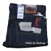 ราคา HARA Jeans กางเกงยีนส์ขากระบอกริมแดง ยี่ห้อ HARA แท้ 100 (5955278404)