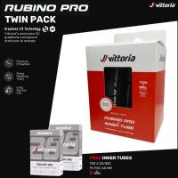 ราคา ยางนอกเสือหมอบ Vittoria Rubino Pro 700x25c แถมฟรียางในขนาดจุ๊บ 60 mm 2เส้น (22523291347)