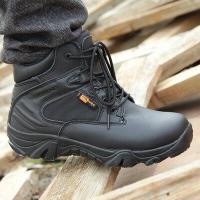 ราคา รองเท้าบู๊ตทหารสีดำ ทรงสูง หนังสองชั้น รองเท้าบู๊ตทหาร รองเท้าบู๊ตสำหรับเดินทางในทะเลทราย รองเท้าบู๊ตแบบถุงน่อง รองเท้าบู๊ตกันลื่น รองเท้าบู๊ตกันลื่น (20509990431)