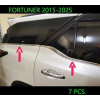 ราคา คิ้วขอบกระจก Fortuner 2015 2023 โครเมี่ยม 7 ชิ้น รอบคัน ติดด้วย 3M มีของพร้อมส่ง (11281839521)