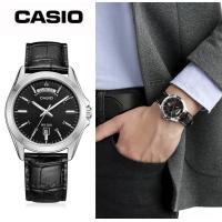ราคา นาฬิกา Casio รุ่น MTP 1370L 1A นาฬิกาผู้ชายสายหนัง สีดำ หน้าปัดดำ มั่นใจ ของแท้ 100 รับประกันสินค้า 1 ปีเต็ม (12104103820)