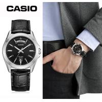 ราคา นาฬิกา Casio รุ่น MTP 1370L 1A นาฬิกาผู้ชายสายหนังสีดำ หน้าปัดดำ ของแท้ 100 รับประกันสินค้า 1 ปีเต็ม (8134478199)