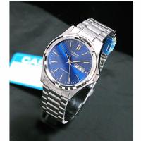 ราคา นาฬิกา Casio รุ่น MTP 1239D 2A นาฬิกาข้อมือสำหรับผู้ชาย สายแสตนเลส หน้าปัดสีน้ำเงินสุดหรู ของแท้100 รับประกันสิน้า 1ปีเต็ม (9434376460)