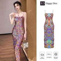 ราคา Happy Diva เดรสผู้หญิง เดรสสีชมพู เดรสสายเดี่ยว เดรสเซ็กซี่ เดรสผ้าเลื่อม เดรสไฮโซ เดรสวินเทจ เดรสออกงาน เดรสปาร์ตี้ ชุดราตรี 30508 (21959605940)