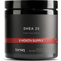 ราคา Toniiq Ultra High Strength DHEA 25 mg 180 Capsules (23885278242)