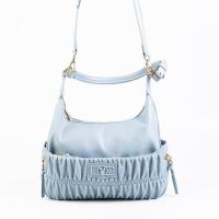 ราคา PLAYBOY รุ่น Nesty Bag กระเป๋าสะพายข้างผู้หญิง รหัส ST B252PB614 ดีไซน์ทรง Hobo ตกแต่งหนังจีบ (24812615396)