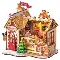 ราคา Rootime บ้านขนมปังขิงตุ๊กตาทำมาจากไม้ชิ้นเล็ก DIY ของขวัญคริสต์มาสสำหรับเด็ก (24919851450)