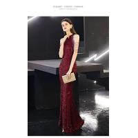 ราคา เรียบหรู หางปลา ชุดเดรสออกงานกลางคืน ผู้หญิง สลิมฟิต เลื่อมยาว ชุดราตรี สําหรับงานเลี้ยงปาร์ตี้สไตล์ใหม่ปี 2021 เดรส เดรสรัดรูป สำหรับงานกลางคืน ชุดราตรี (18007272364)