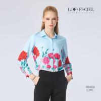 ราคา LOF FI CIEL womans shirt Aquamarine Rose เสื้อเชิ้ตซาติน เสื้อเชิ้ตผู้หญิง แขนยาว สีฟ้า FBABSB (22423171623)