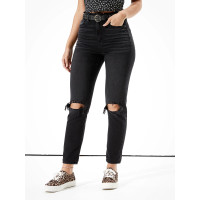 ราคา American Eagle กางเกงยีนส์ผู้หญิง MOM JEANS สี FADED BLACK 043 3067 094 (24079412256)
