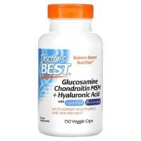 ราคา Doctors Best Glucosamine Chondroitin MSM Hyaluronic Acid 150 Veggie Caps (20985935811)
