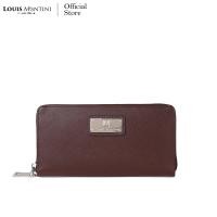ราคา Louis Montini Evelyn กระเป๋าหนังวัวซาเฟียโน่ กระเป๋าสตางค์ผู้หญิง ซิปรอบ Womens wallet WL36 (721232985)