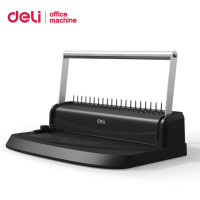 ราคา Deli เครื่องเข้าเล่ม เจาะกระดาษ เครื่องเข้าเล่มเอกสาร เข้าเล่มกระดูกงู เข้าเล่มสันห่วง Binding Machine (24929251677)