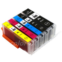 ราคา 5 Pack PGI 780XL CLI 781XL Ink for Canon Full Set High Capacity Print Cartridge PGI780 PGI 780 780 780XL Black PGBK CLI 781 CLI781 XL 781 781XL BK C M Y Inkjet Compatible for PIXMA TS6370 TS707 TS8170