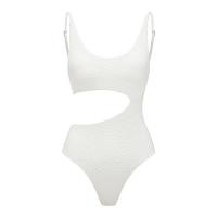ราคา YUKARI SWIM ชุดว่ายน้ำวันพีซสำหรับผู้หญิง สง่างาม สีขาว ตัดโมโนกินีออก ชุดว่ายน้ำ ผ้าเป็นมิตรกับสิ่งแวดล้อม (24380641223)