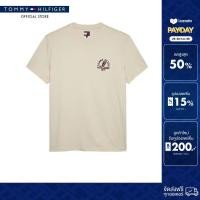 ราคา Tommy Hilfiger เสื้อยืด ผู้ชาย รุ่น DM0DM21586 ACH สีเบจ ทรง Regular (24583528018)