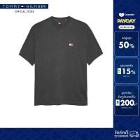 ราคา Tommy Hilfiger เสื้อยืด ผู้ชาย รุ่น DM0DM21785 BDS สีดำ ทรง Archive (24583423507)